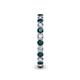 5 - Tiffany 2.40 mm London Blue Topaz and Diamond Eternity Band 