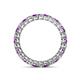 4 - Tiffany 2.40 mm Amethyst and Diamond Eternity Band 
