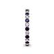 5 - Tiffany 2.40 mm Blue Sapphire and Diamond Eternity Band 