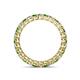 4 - Tiffany 2.40 mm Round Green Garnet and Diamond Eternity Band 
