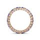 4 - Tiffany 2.40 mm Tanzanite and Diamond Eternity Band 