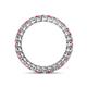 4 - Tiffany 2.40 mm Pink Tourmaline and Diamond Eternity Band 
