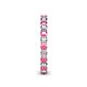5 - Tiffany 2.40 mm Pink Tourmaline and Diamond Eternity Band 