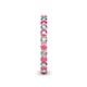 5 - Tiffany 2.40 mm Pink Tourmaline and Diamond Eternity Band 