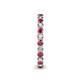 5 - Tiffany 2.40 mm Rhodolite Garnet and Diamond Eternity Band 