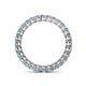 4 - Tiffany 2.40 mm Aquamarine and Diamond Eternity Band 