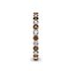5 - Tiffany 2.40 mm Smoky Quartz and Diamond Eternity Band 