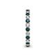 5 - Tiffany 2.40 mm London Blue Topaz and Diamond Eternity Band 