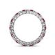 4 - Tiffany 2.40 mm Ruby and Diamond Eternity Band 
