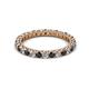 2 - Ellen 2.40 mm Black and White Diamond Eternity Band 