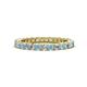 1 - Ellen 2.40 mm Aquamarine and Diamond Eternity Band 