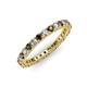 3 - Ellen 2.40 mm Smoky Quartz and Diamond Eternity Band 