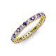 3 - Ellen 2.40 mm Iolite and Diamond Eternity Band 