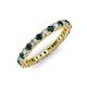 3 - Ellen 2.40 mm London Blue Topaz and Diamond Eternity Band 