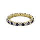 2 - Ellen 2.40 mm Blue Sapphire and Diamond Eternity Band 