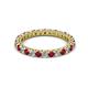 2 - Ellen 2.40 mm Ruby and Diamond Eternity Band 