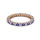 2 - Ellen 2.40 mm Tanzanite and Diamond Eternity Band 