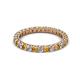 2 - Ellen 2.40 mm Citrine and Diamond Eternity Band 