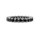 1 - Tiffany 3.00 mm Black Diamond Eternity Band 