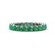 1 - Tiffany 3.00 mm Emerald Eternity Band 