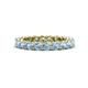 1 - Tiffany 3.00 mm Aquamarine Eternity Band 