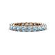 1 - Tiffany 3.00 mm Aquamarine Eternity Band 
