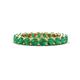 1 - Tiffany 3.00 mm Emerald Eternity Band 