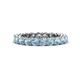 1 - Tiffany 3.00 mm Aquamarine Eternity Band 
