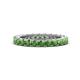 1 - Ellen 2.70 mm Green Garnet Eternity Band 