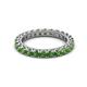 2 - Ellen 2.70 mm Green Garnet Eternity Band 
