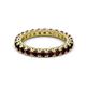 2 - Ellen 2.70 mm Red Garnet Eternity Band 
