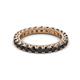 2 - Ellen 2.70 mm Black Diamond Eternity Band 