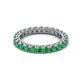 2 - Ellen 2.70 mm Emerald Eternity Band 