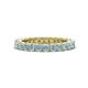 1 - Ellen 2.70 mm Aquamarine Eternity Band 