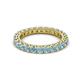 2 - Ellen 2.70 mm Aquamarine Eternity Band 