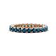 1 - Ellen 2.70 mm Blue Diamond Eternity Band 