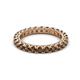 2 - Ellen 2.70 mm Smoky Quartz Eternity Band 
