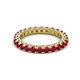 2 - Ellen 2.70 mm Ruby Eternity Band 