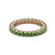 2 - Ellen 2.70 mm Green Garnet Eternity Band 