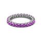 2 - Ellen 2.70 mm Amethyst Eternity Band 