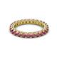 2 - Ellen 2.70 mm Rhodolite Garnet Eternity Band 