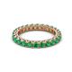 2 - Ellen 2.70 mm Emerald Eternity Band 
