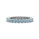 1 - Ellen 2.70 mm Aquamarine Eternity Band 