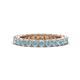1 - Ellen 2.70 mm Aquamarine Eternity Band 