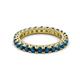 2 - Ellen 2.70 mm Blue Diamond Eternity Band 