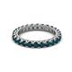 2 - Ellen 2.70 mm London Blue Topaz Eternity Band 
