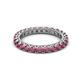 2 - Ellen 2.70 mm Rhodolite Garnet Eternity Band 