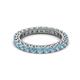 2 - Ellen 2.70 mm Aquamarine Eternity Band 