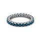 2 - Ellen 2.70 mm Blue Diamond Eternity Band 