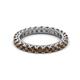 2 - Ellen 2.70 mm Smoky Quartz Eternity Band 